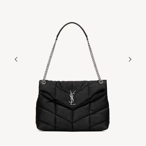 Saint Laurent Black Puffer Medium Bag